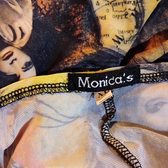 Monica's Size Extra Large Multicolor Graphic Print Women's Dress Like New - Picture 7 of 7